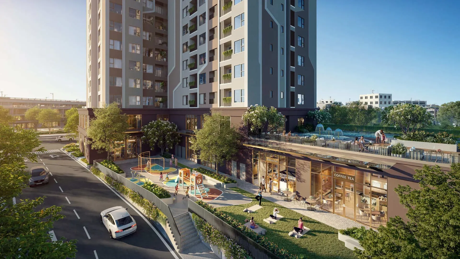 hướng từ metro dự án Fenica Dĩ An
